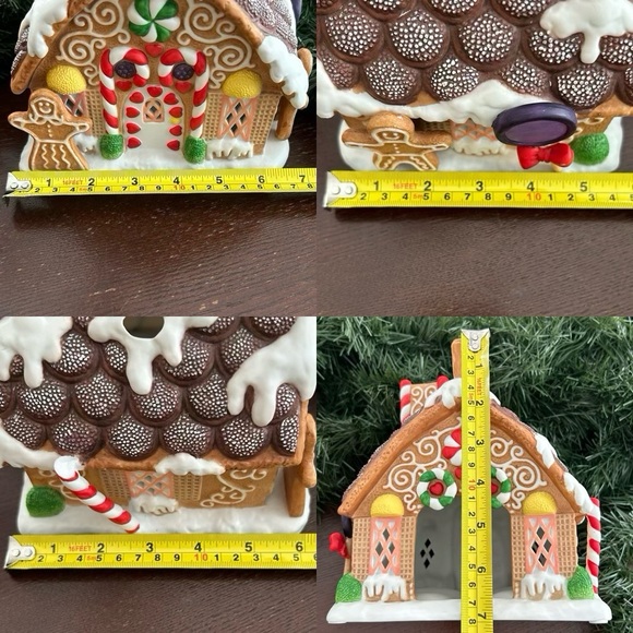 Vintage PartyLite Gingerbread Hand Painted Tealight House Village Retired - Picture 16 of 16